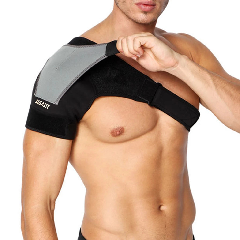 Sports shoulder support, adjustable bandage protector