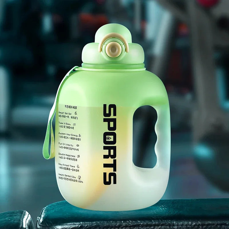 Botella de agua deportiva portátil de gran capacidad 1.6 y 2.0 Lt.