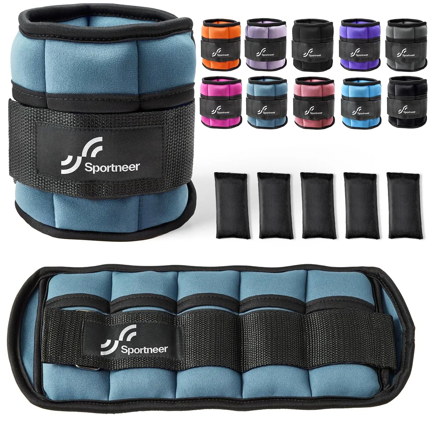 1 par de pesas de tobillo ajustables, 4.5 kg, para entrenamiento de fitness en el gimnasio