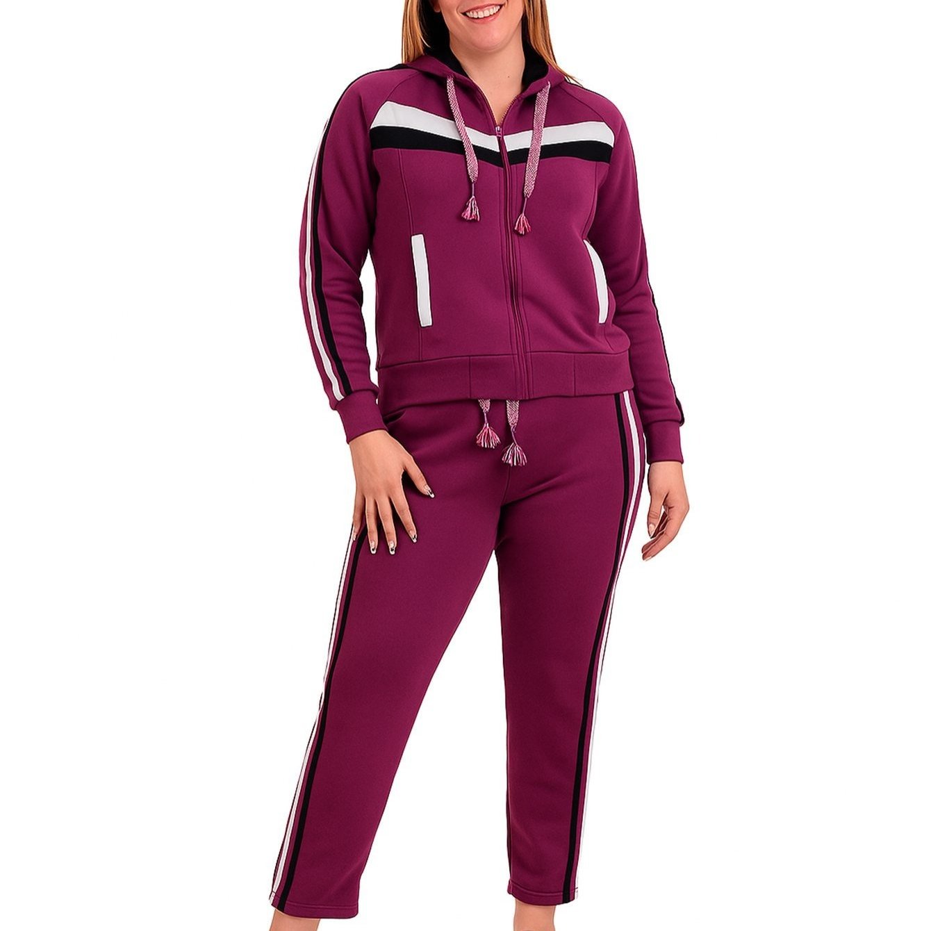 Pants deportivo de felpa para mujer