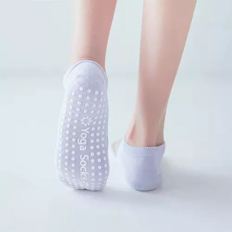 5 pares de calcetines de yoga antideslizantes para mujer