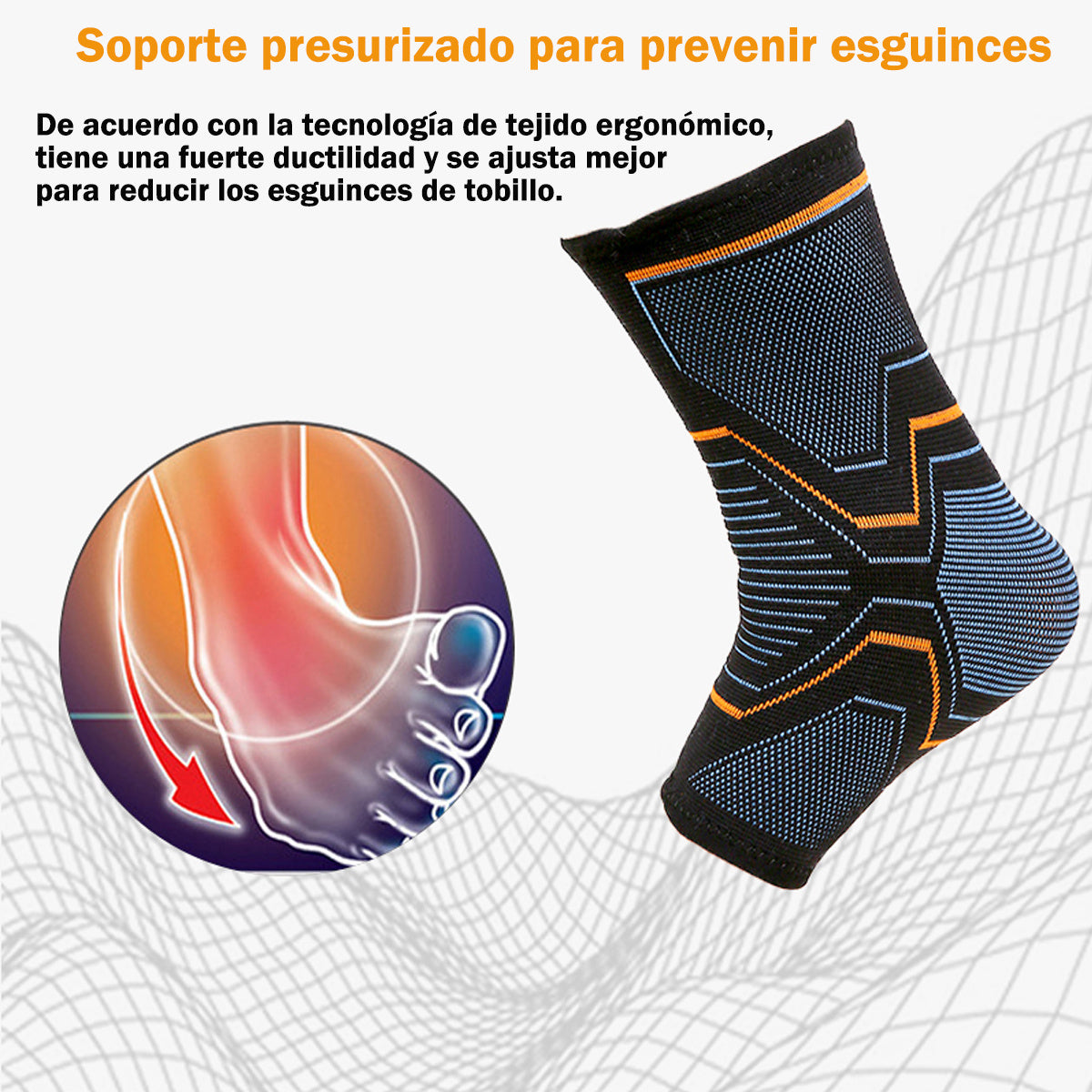 2 tobilleras deportivas elástica de compresión