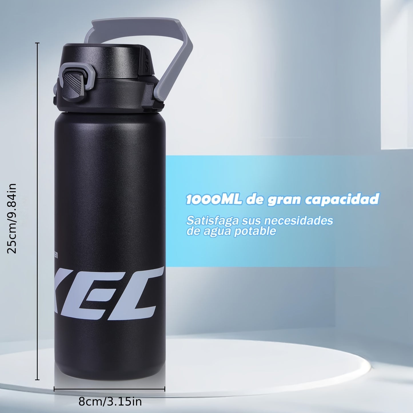 1L Stainless Steel Water Bottle.