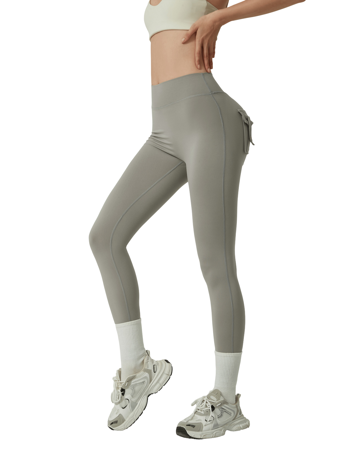 High waist leggings with elegant design