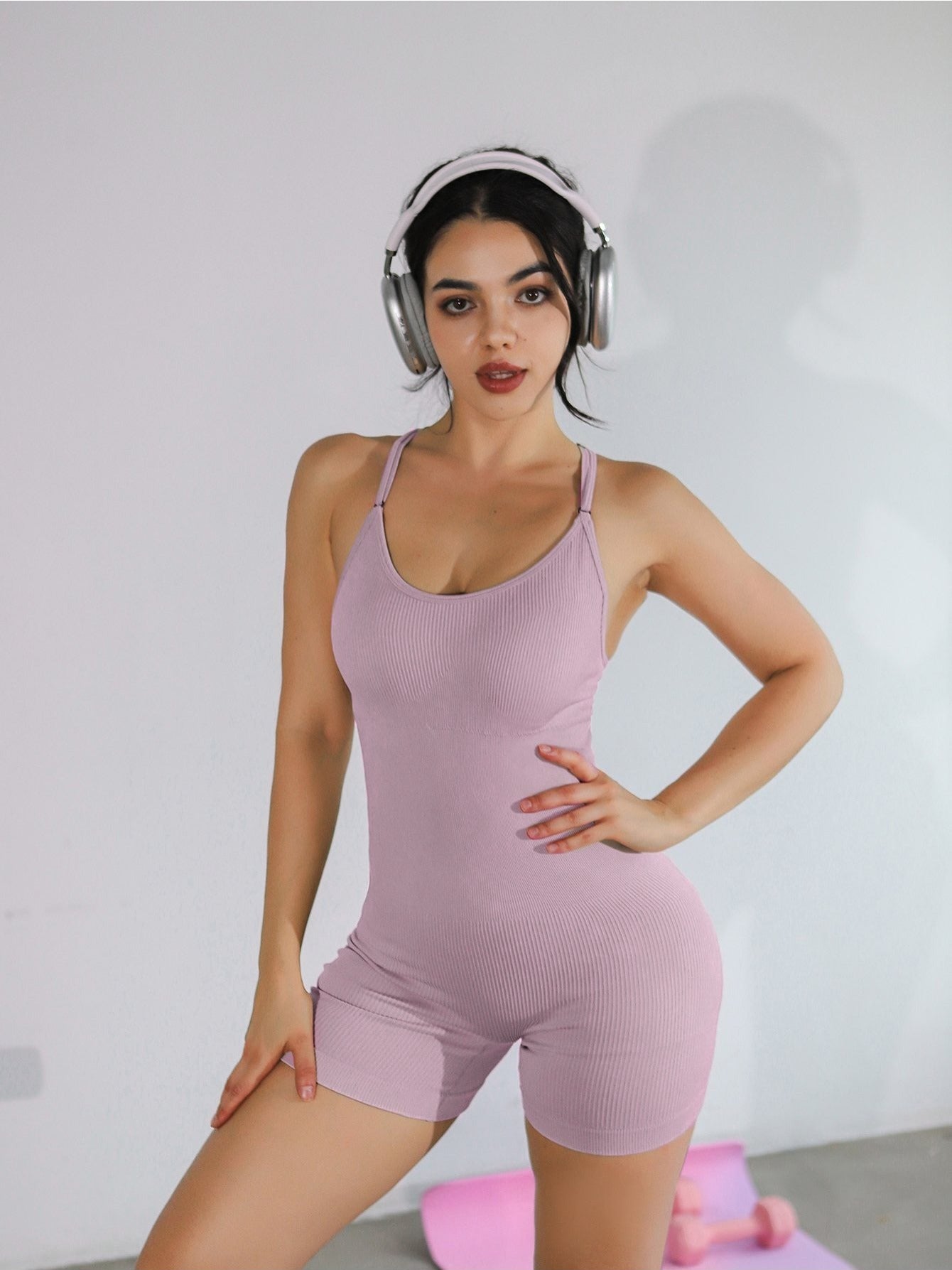 Body ajustado para mujer con tirantes finos