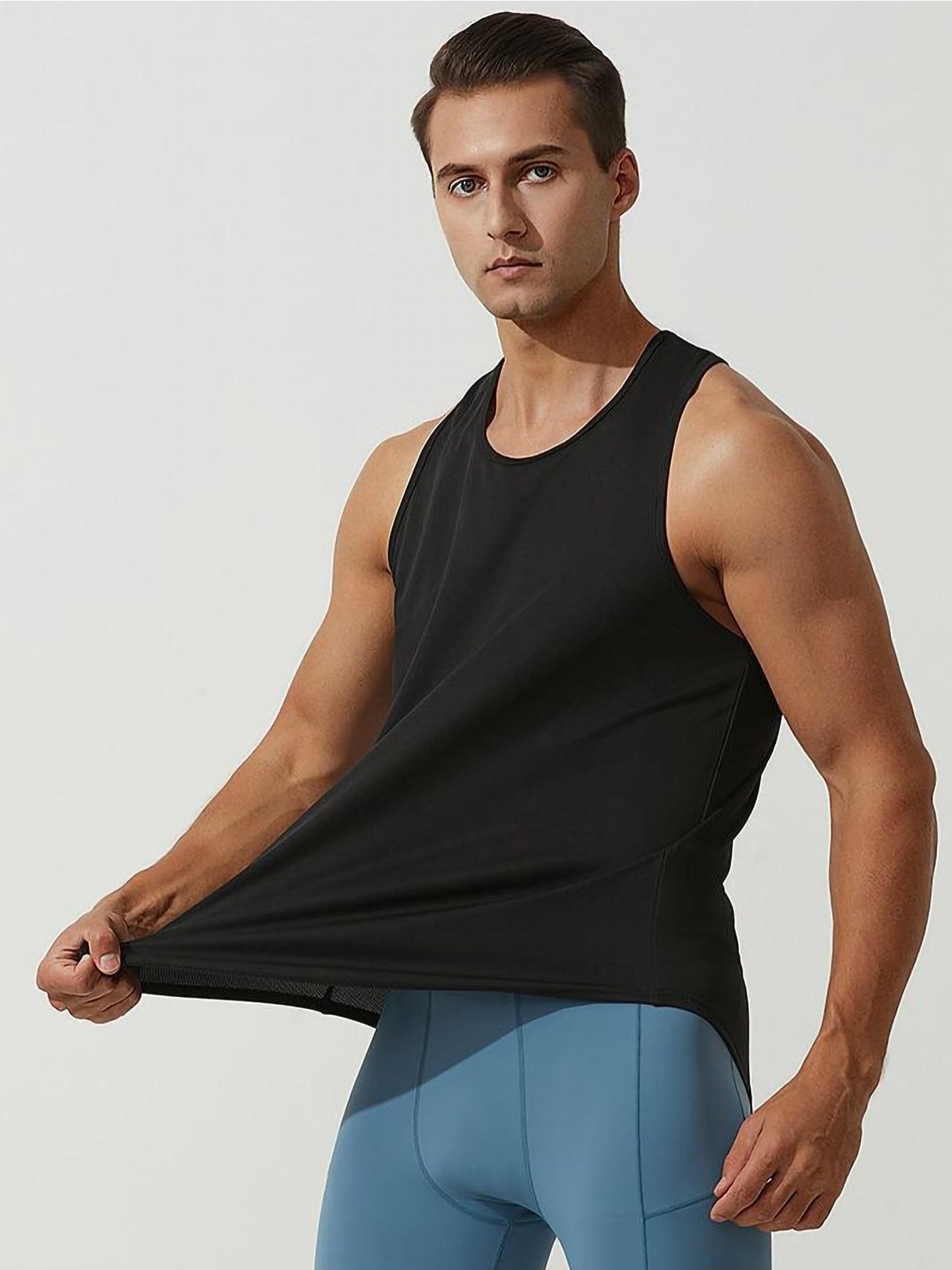 3 playeras depotivas sin mangas para hombre