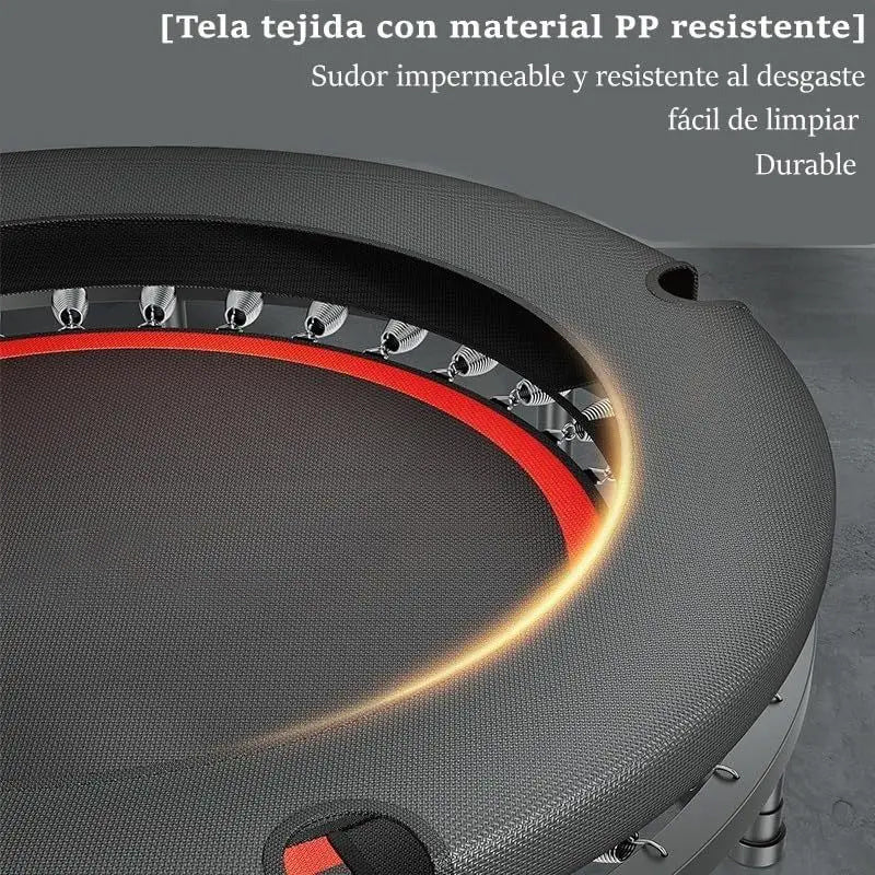Trampolín deportivo con asa ajustable para fitness aeróbico y volteretas