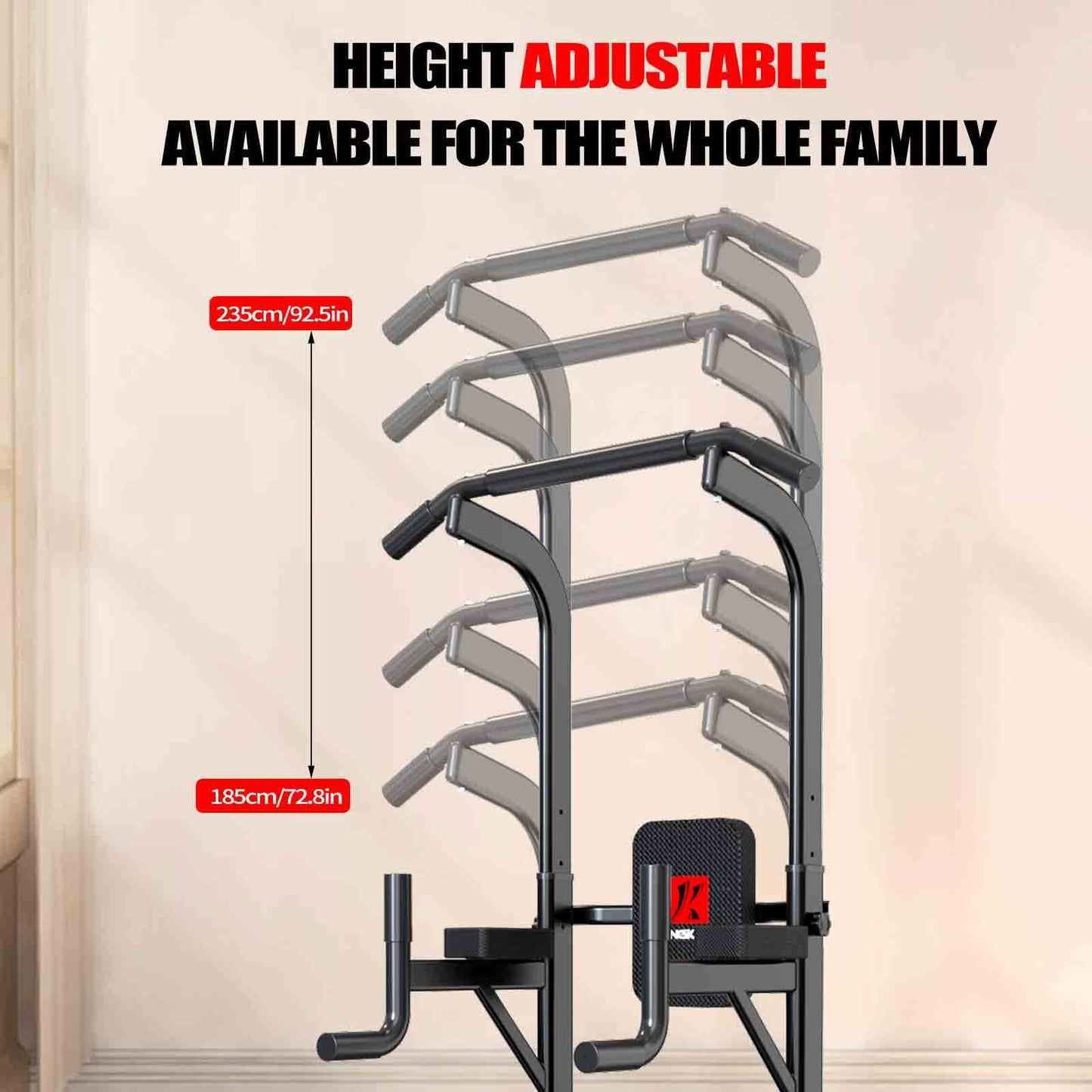 Entrenador de Asistencia Multifunción Power Tower Pull Up