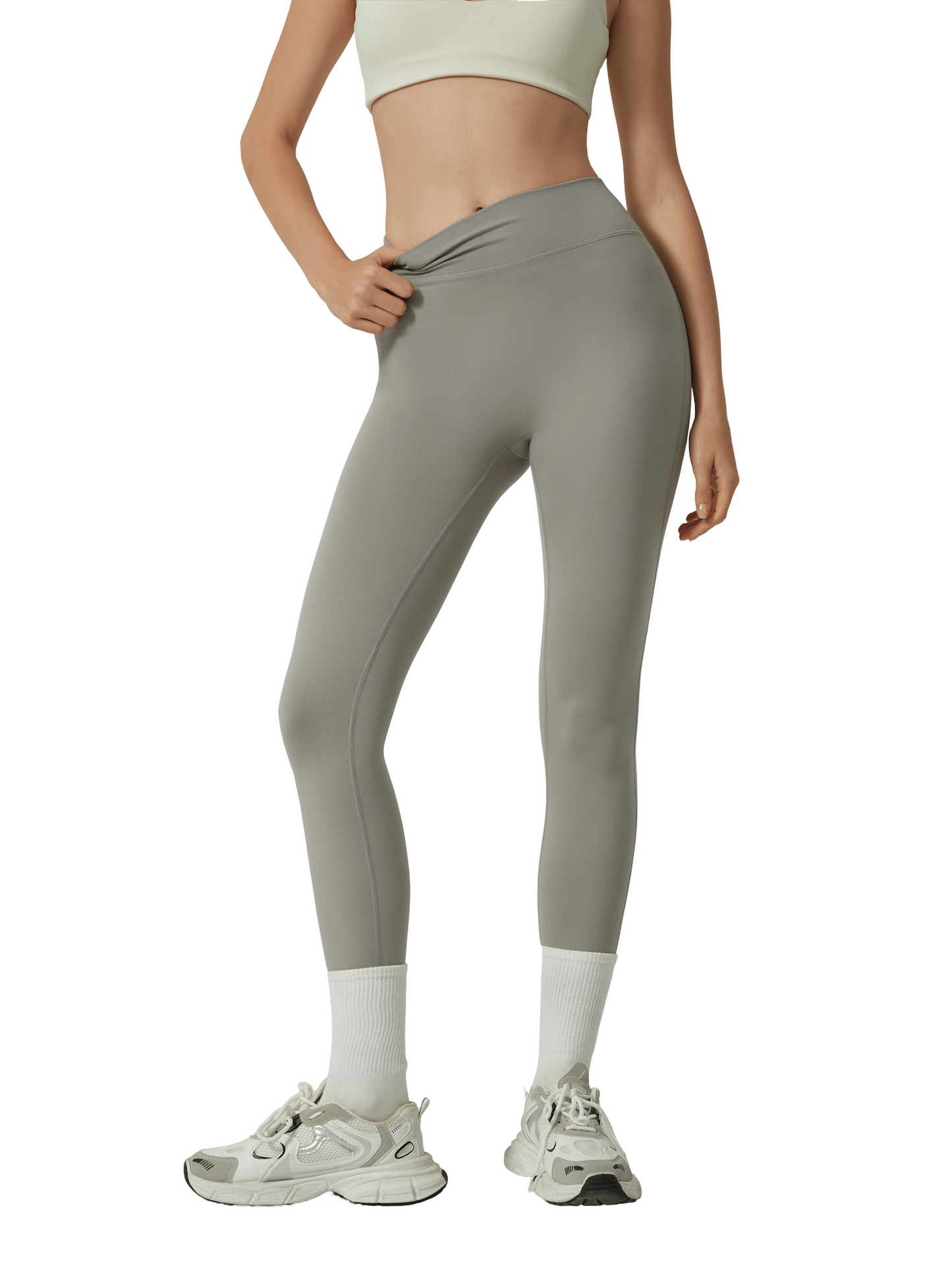 High waist leggings with elegant design