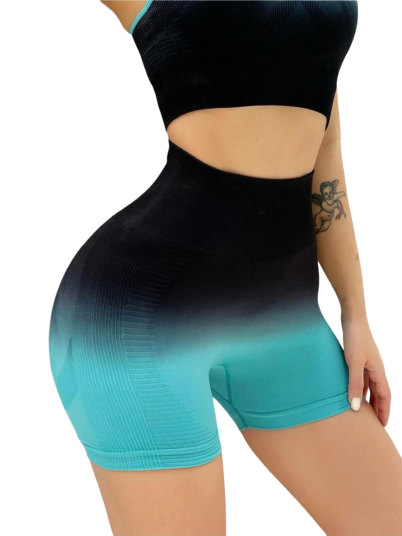 Shorts deportivos ajustados con efecto push-up