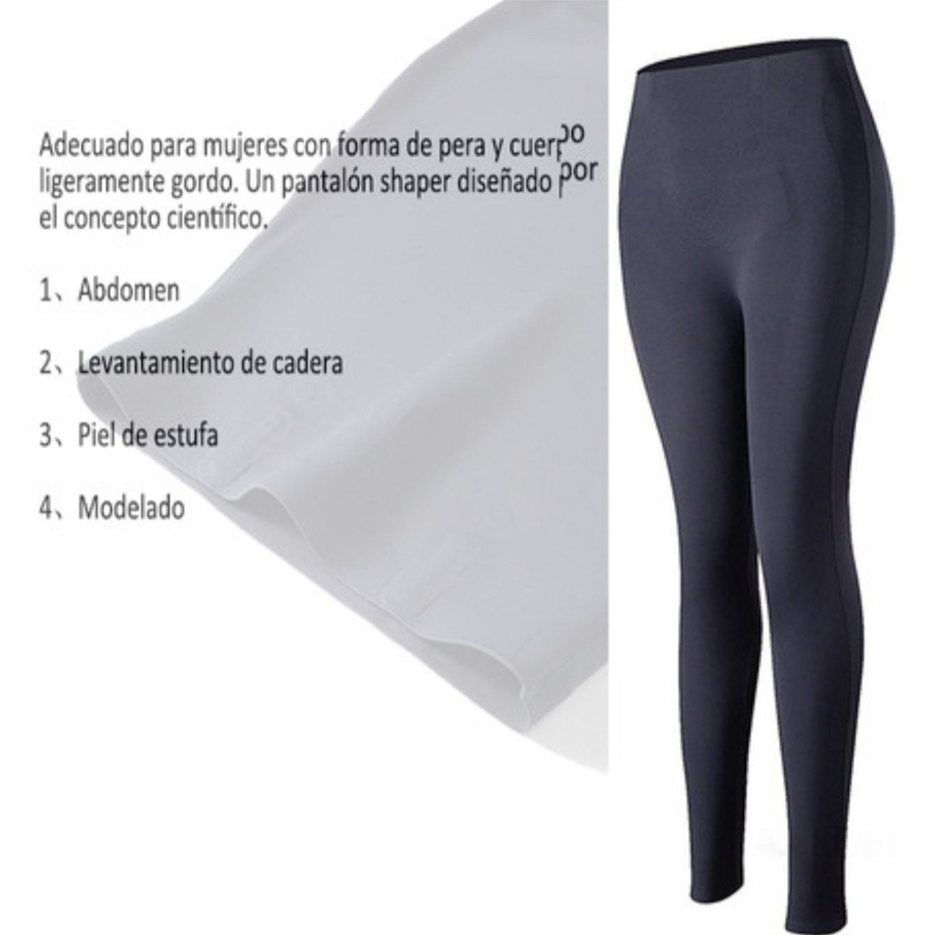 Colombian-style high-waisted sports leggings