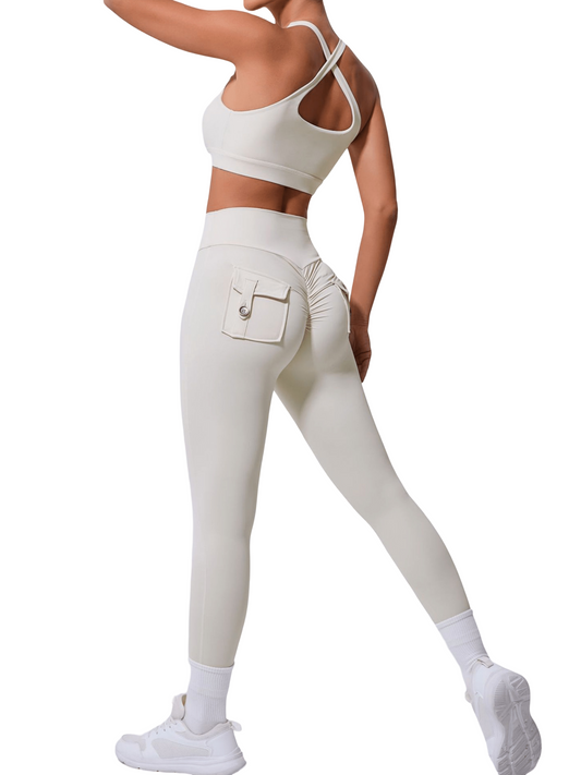 High waist leggings with elegant design