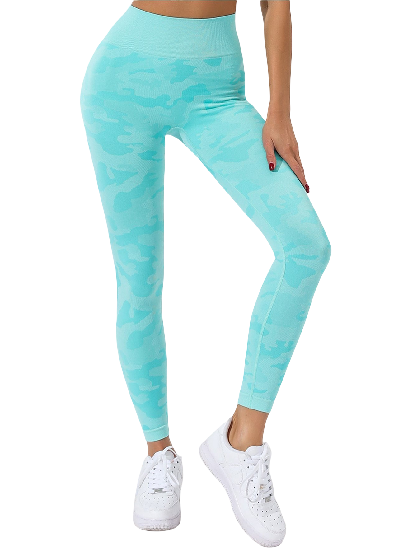 Tie-Dye Sports Leggings with Tummy Control, Lycra with Lifting Effect