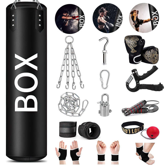 Saco de boxeo profesional con 14 piezas
