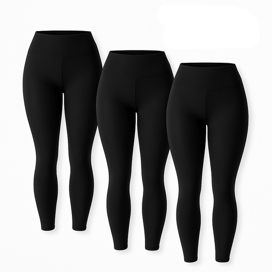 Set de 3 leggins deportivos de cintura alta para mujer