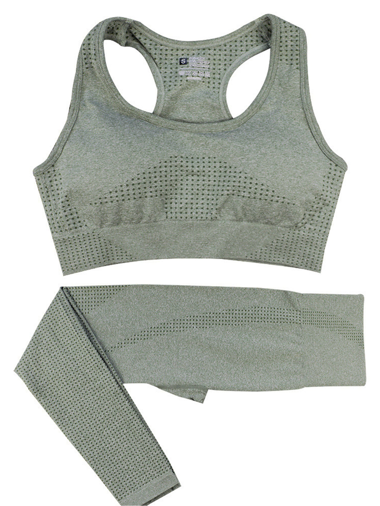 Conjunto de 2 piezas de yoga para mujer, ajustado y adelgazante