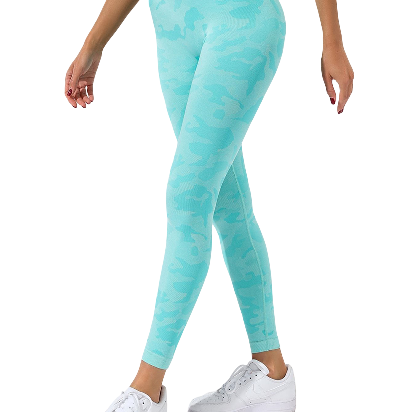 Tie-Dye Sports Leggings with Tummy Control, Lycra with Lifting Effect