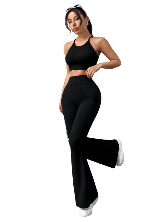 Women's fitted and flared sweatpants