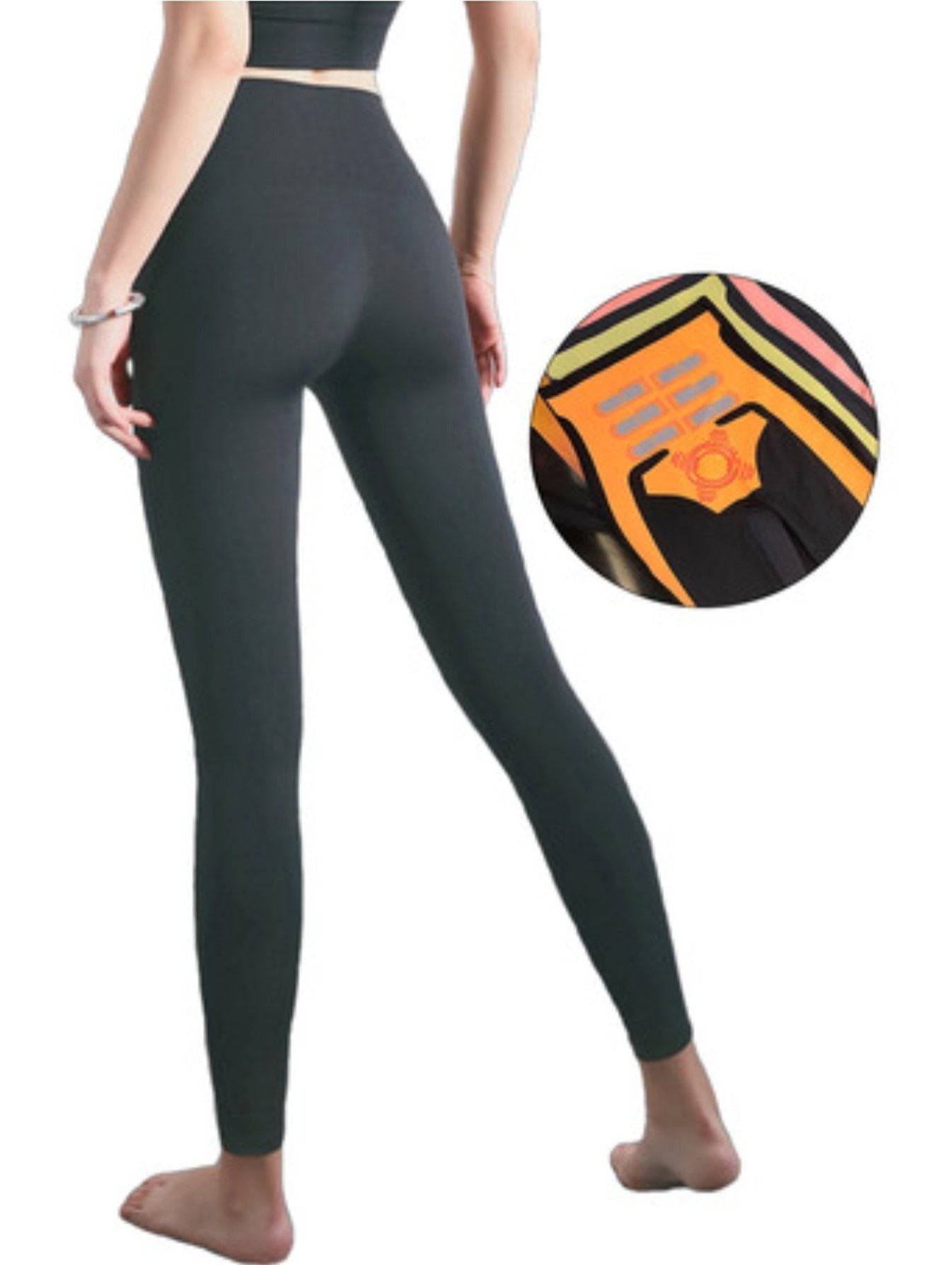Colombian-style high-waisted sports leggings