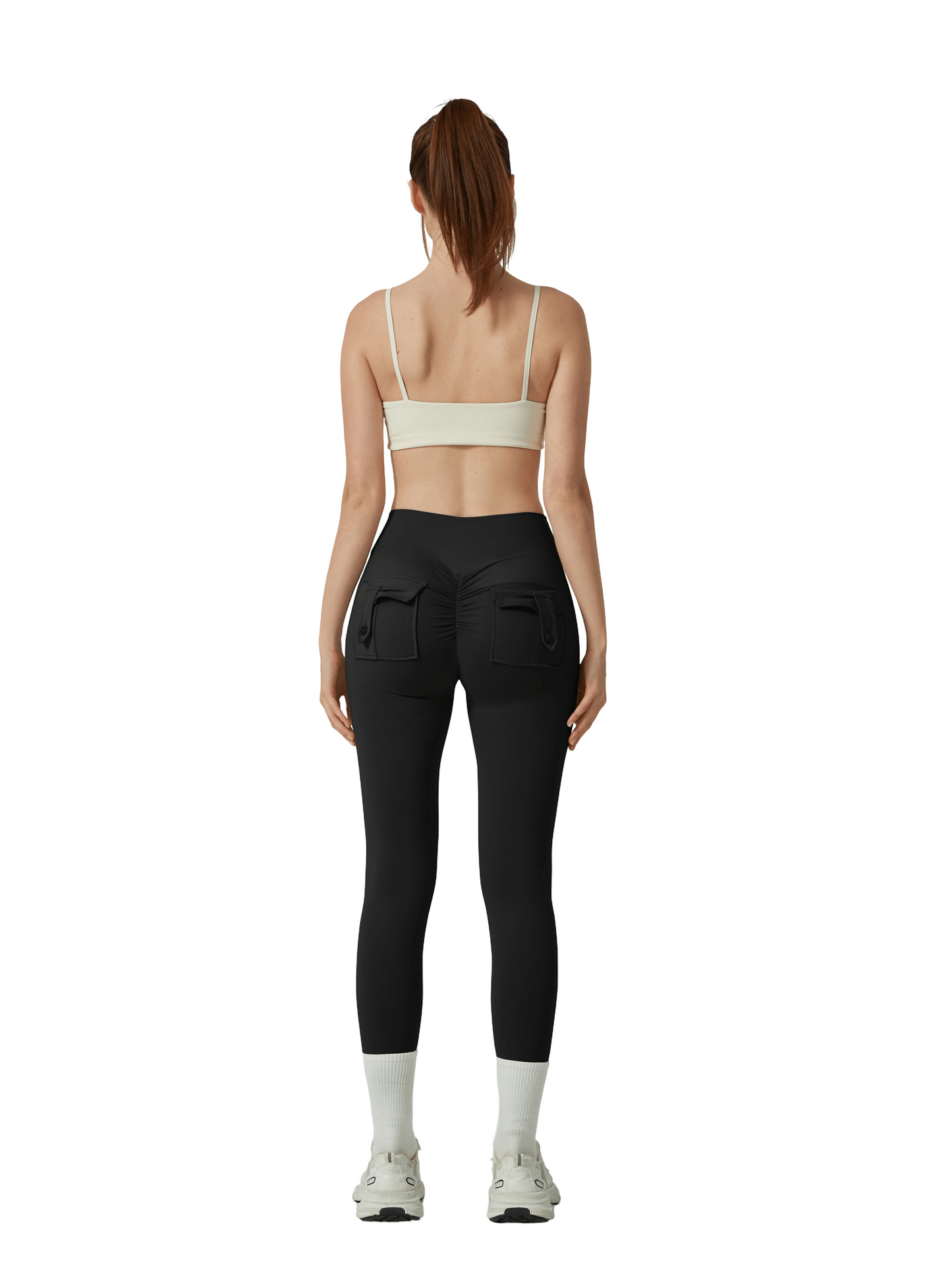 High waist leggings with elegant design