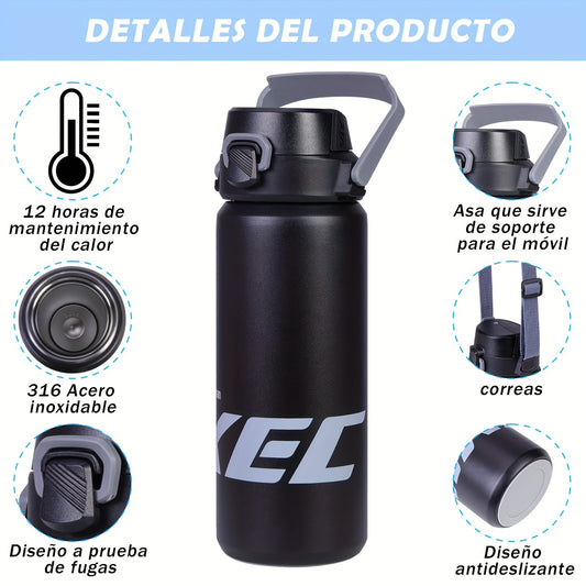1L Stainless Steel Water Bottle.