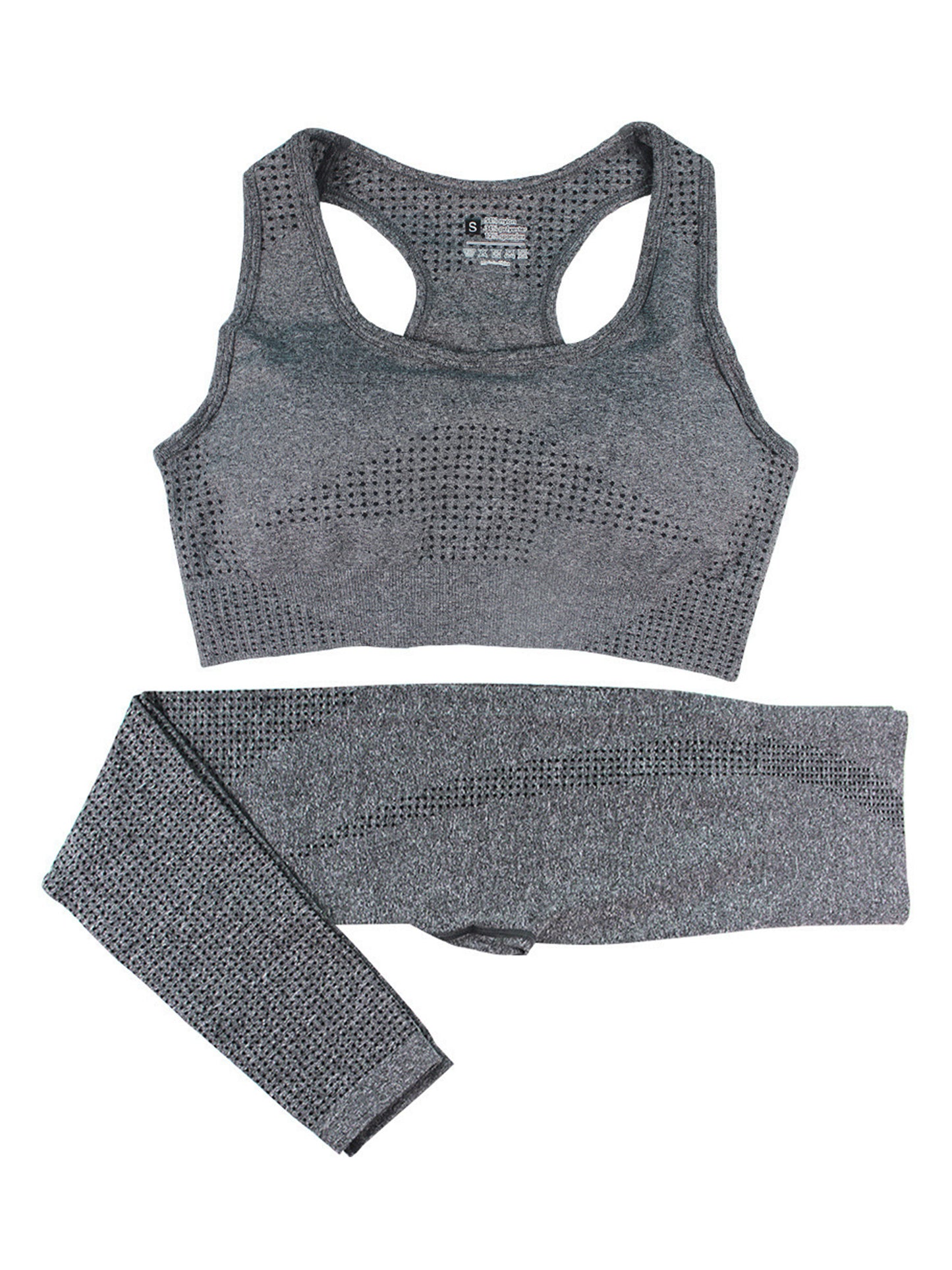Conjunto de 2 piezas de yoga para mujer, ajustado y adelgazante