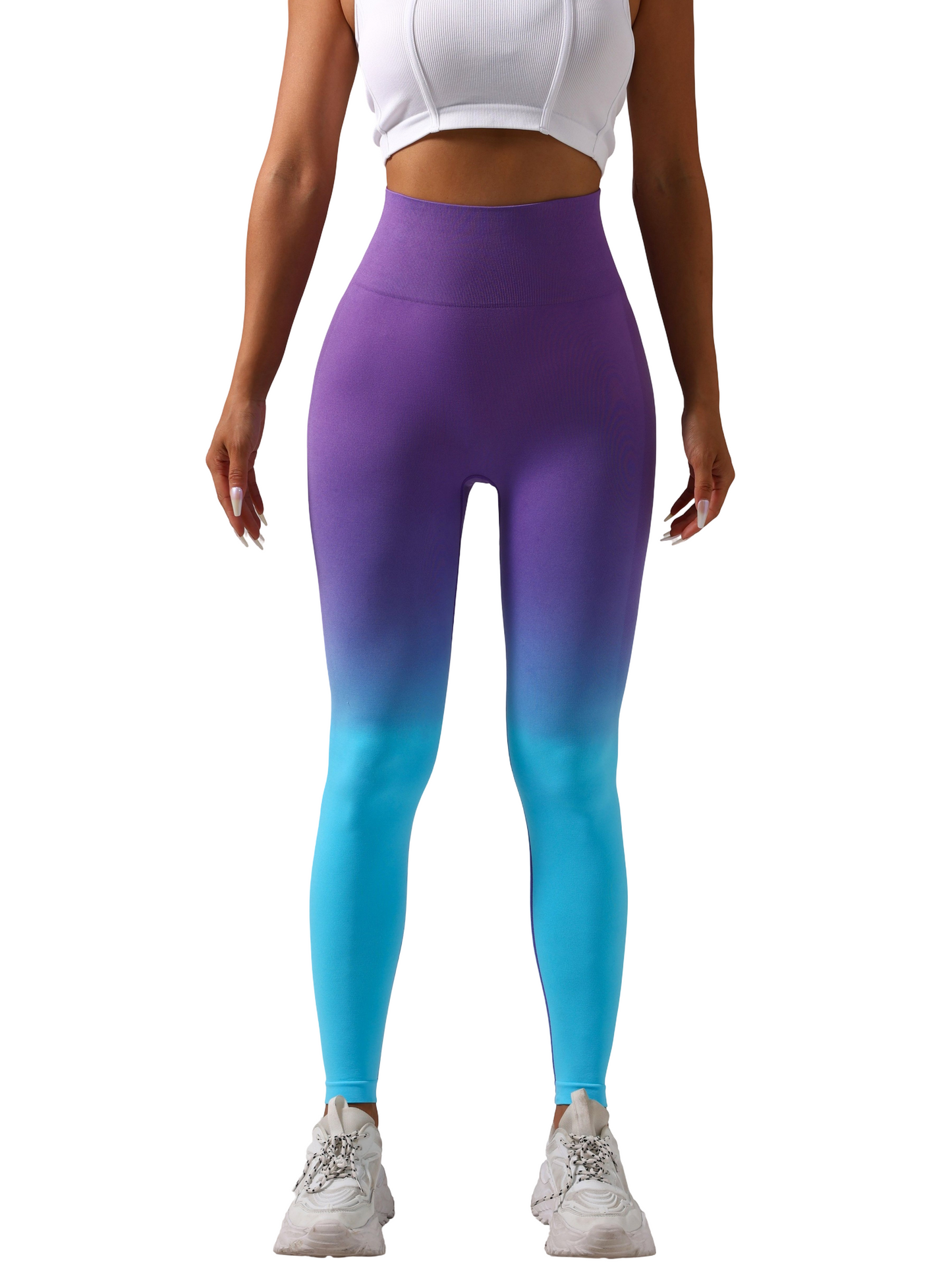 Skinny leggings with gradient push-up effect