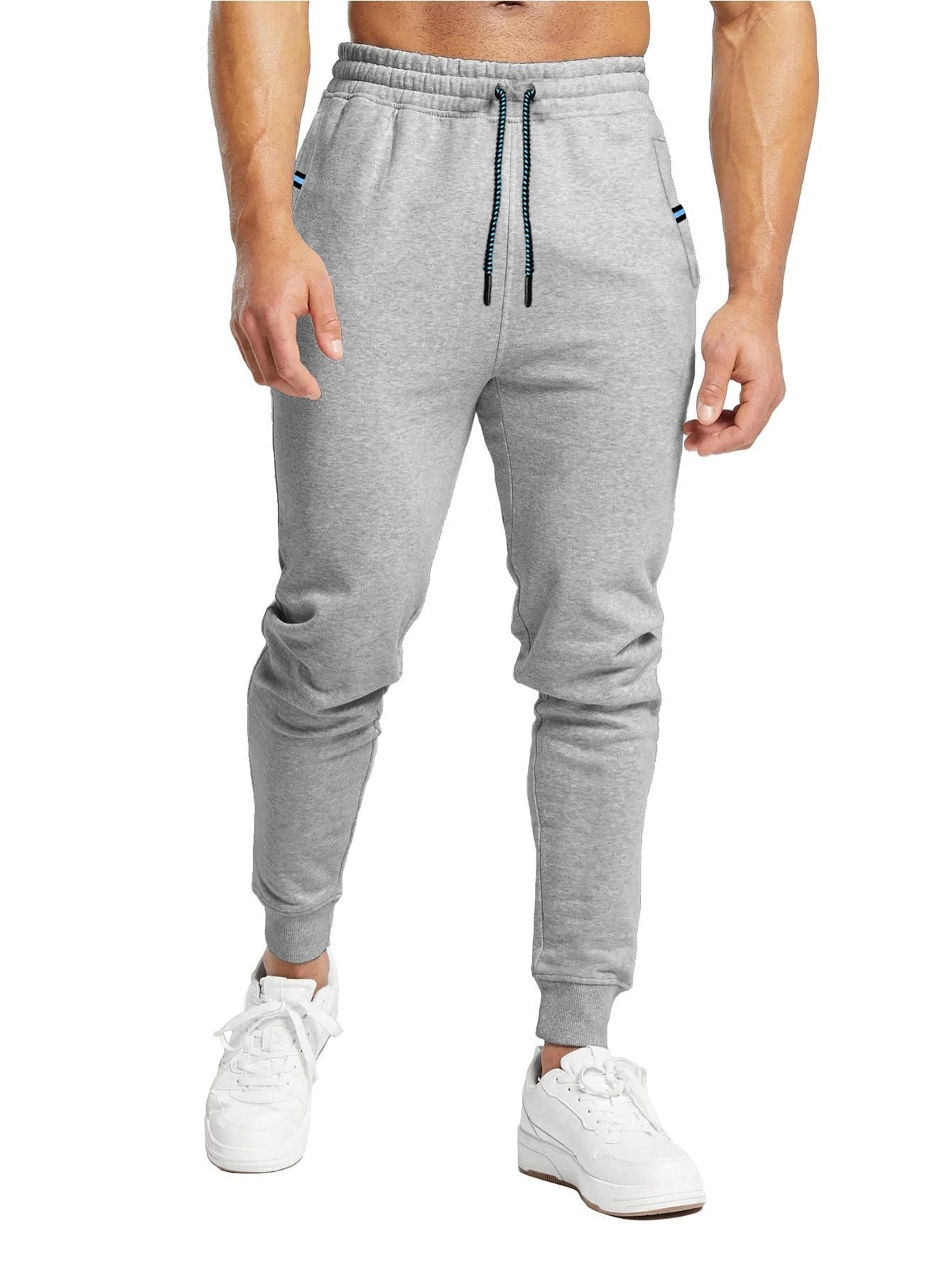 Pants deportivo elástico de corte ajustado para hombre