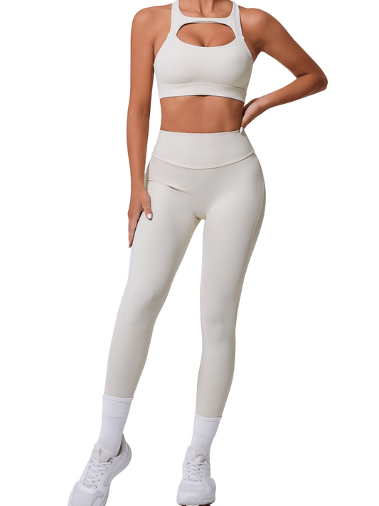 High waist leggings with elegant design