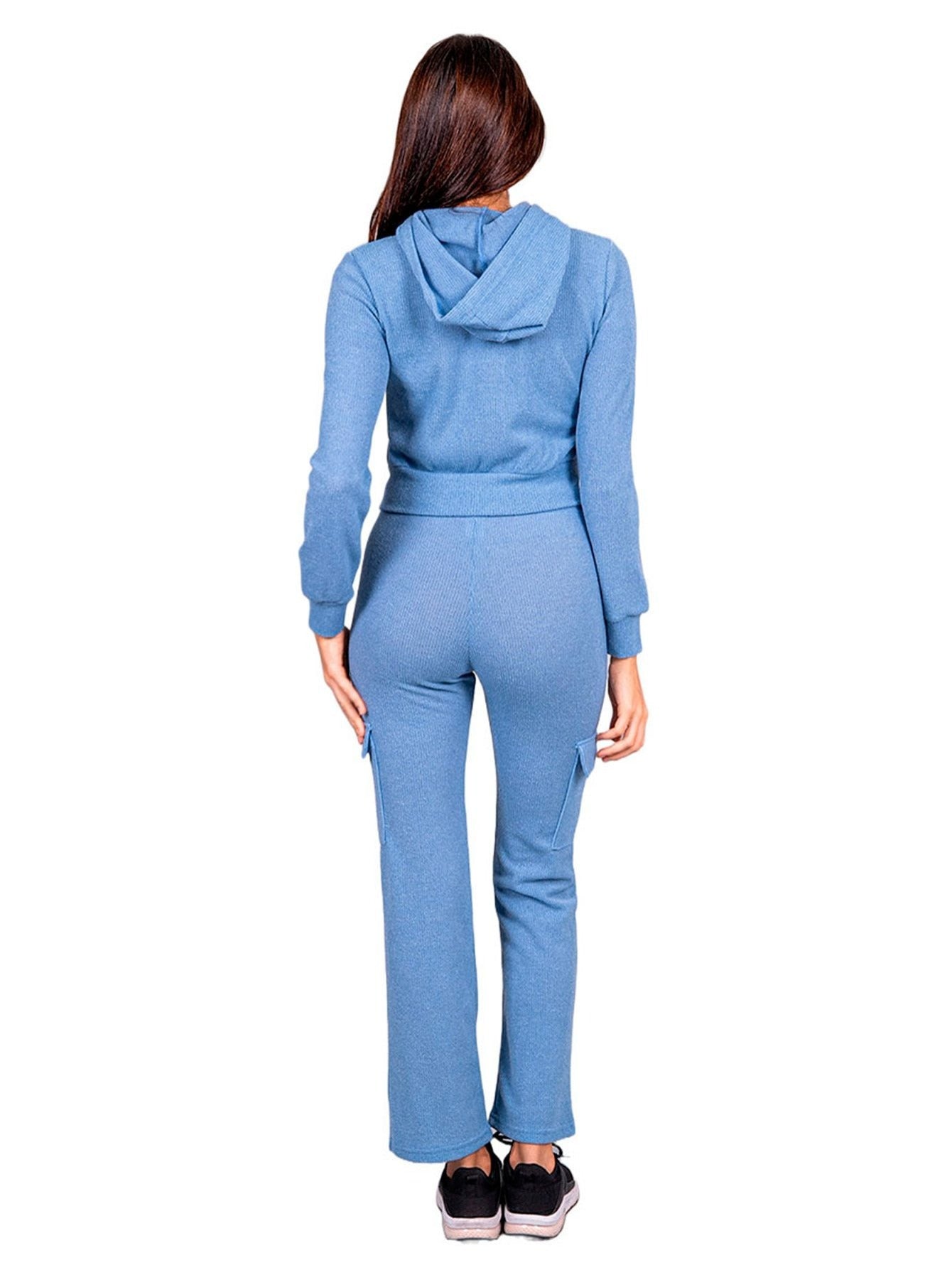 Conjunto de 2 piezas de pantalón y sudadera ultra cómodos para mujer