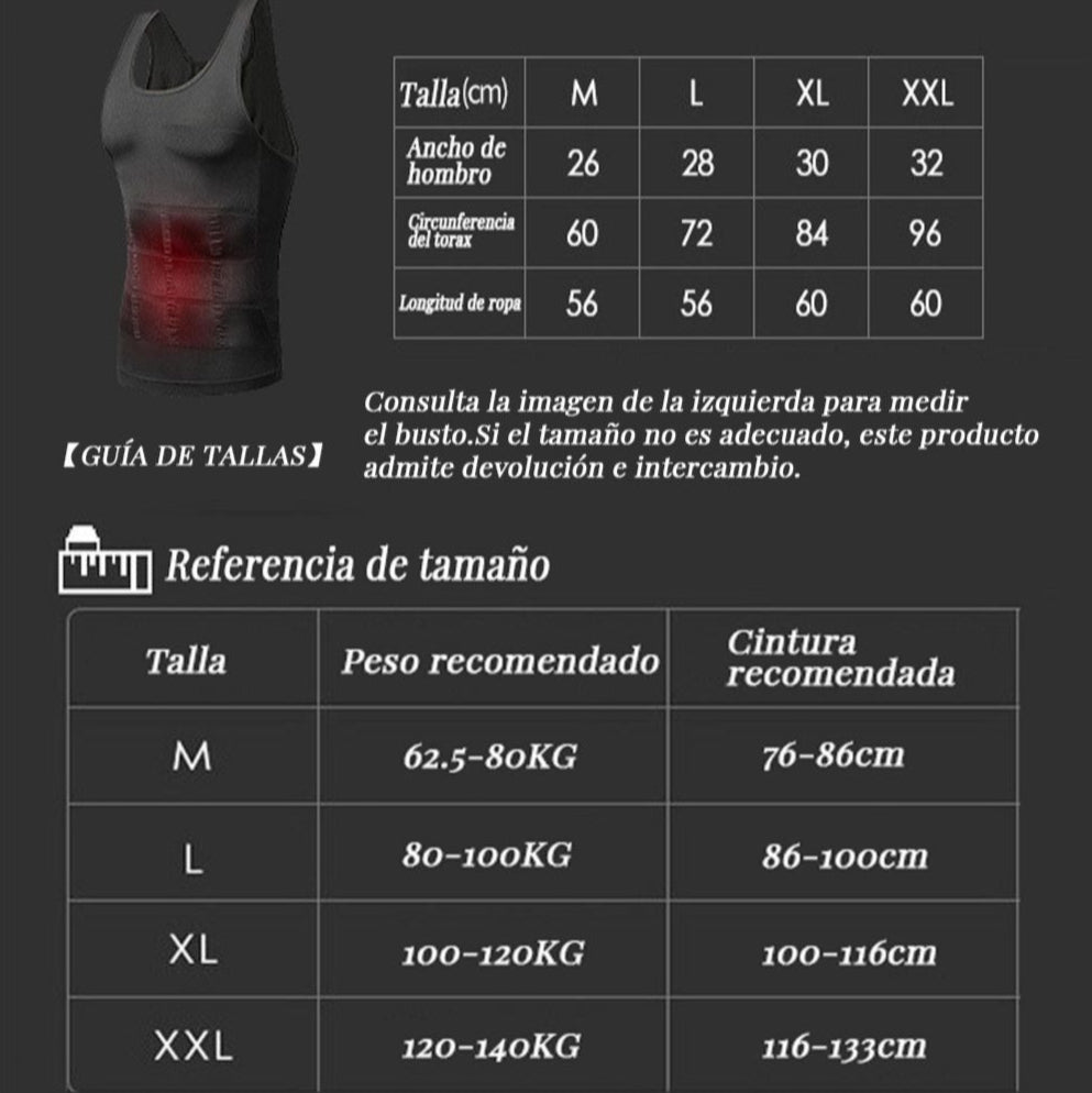 Camiseta de compresión abdominal para hombre, estilo básico, cuello redondo de tela suave