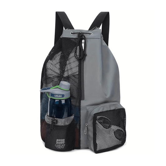 Mochila de natación con bolsa impermeable y cordón de malla
