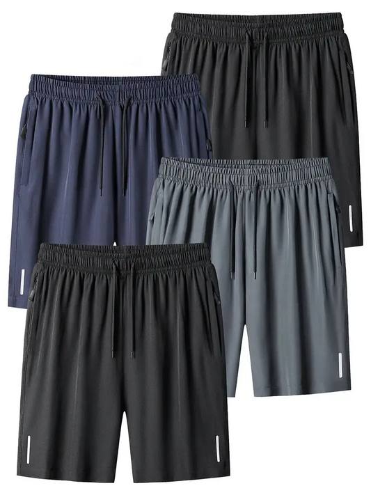 Set de 4 piezas de shorts deportivos para hombre