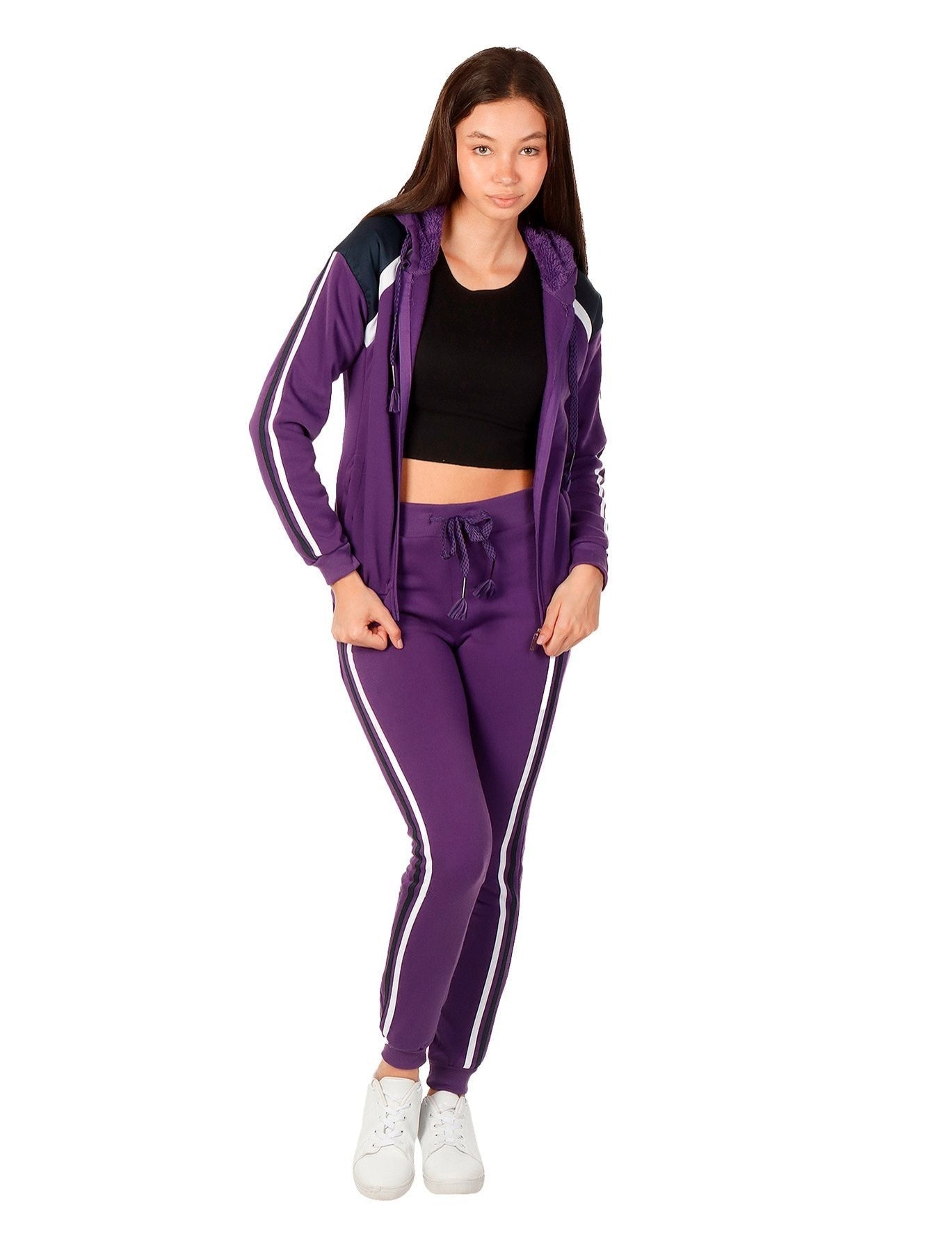 Conjunto deportivo de moda con pantalones deportivos para mujer
