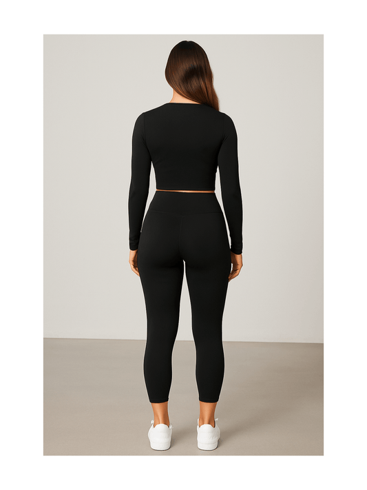 Pack de 3 leggings básicos de cintura alta para mujer