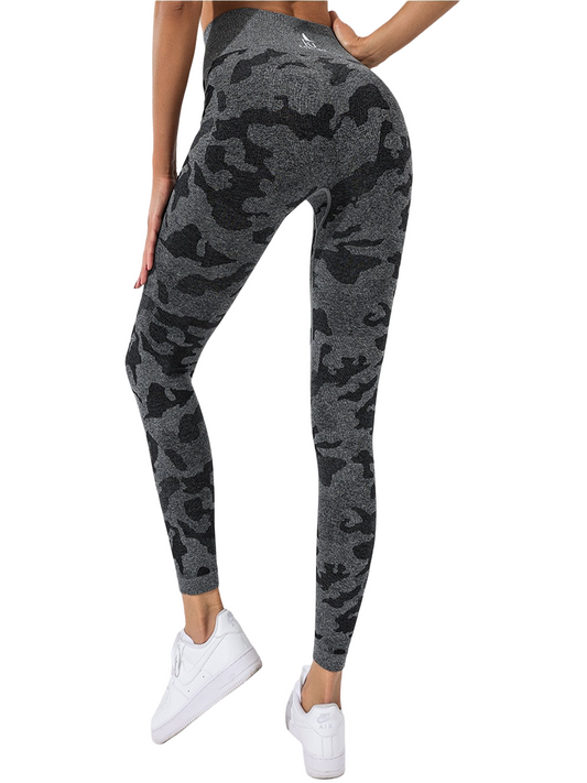 Tie-Dye Sports Leggings with Tummy Control, Lycra with Lifting Effect