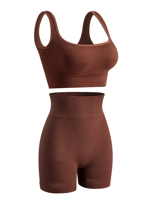 2-piece sports set for women with push-up effect