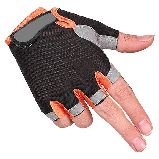 Guantes antideslizantes  unisex para levantamiento de pesas, ciclismo, fitness a medio dedo