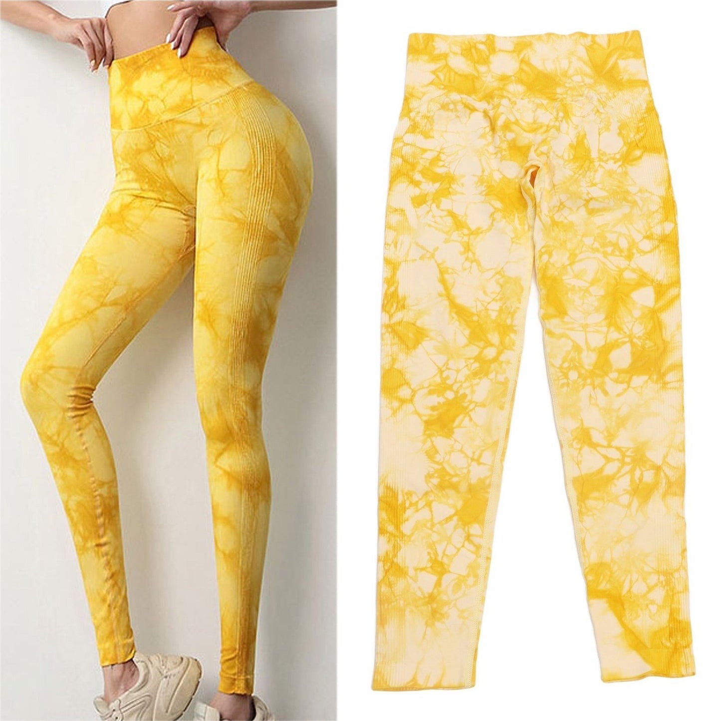 High-waisted leggings, enhance the buttocks and control the abdomen