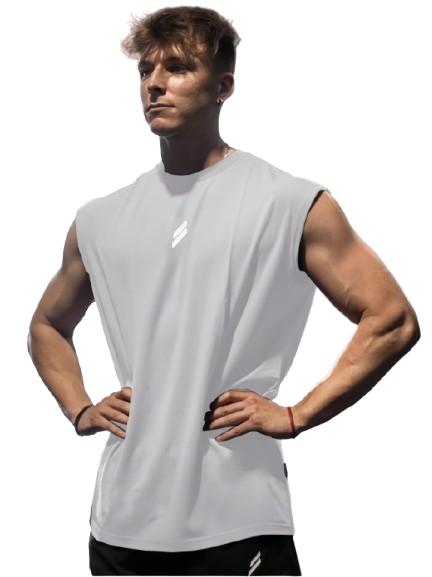 Camiseta de malla sin mangas para hombre, estilo casual y deportivo