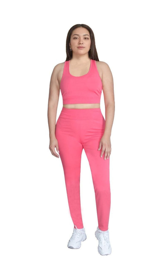Conjunto deportivo 3 en 1 para mujer: top, leggings y shorts