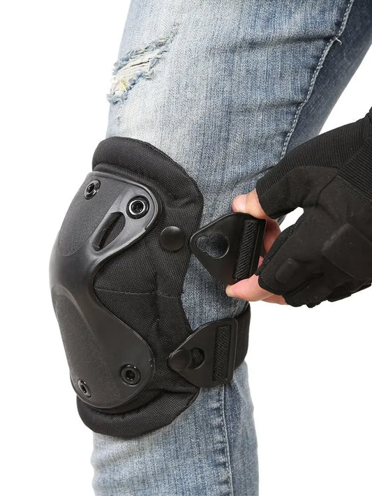 2 rodilleras y 2 coderas tácticas para ciclismo y motocicleta