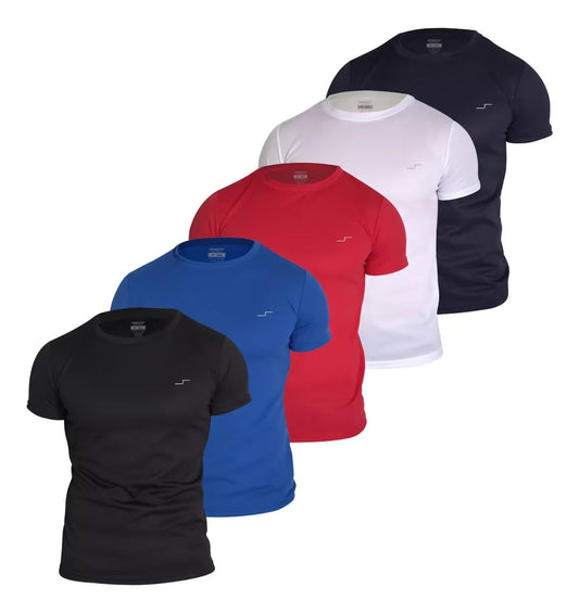 Pack of 5 sports t-shirts for men