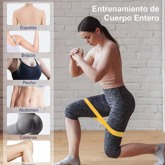 5 bandas de resistencia para ejercicio de yoga, gimnasio, fitness