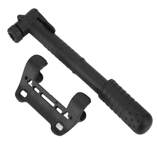 Bomba neumática manual para neumáticos de bicicleta, motocicleta, portátil, de viaje con mini luz