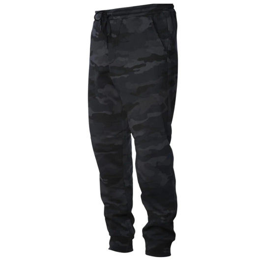 Jogger pants with adjustable drawstring, front and back pockets