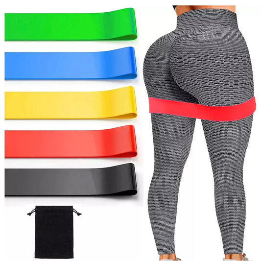 5 bandas de resistencia para ejercicio de yoga, gimnasio, fitness