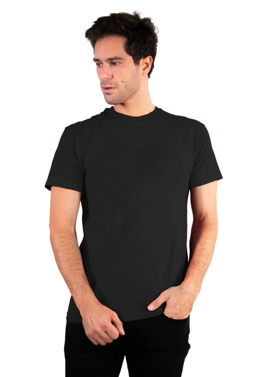 Men's round neck sports T-shirt made of soft and breathable cotton