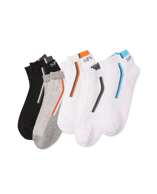 12 pares de calcetines cortos para hombre en combinación de colores mixtos