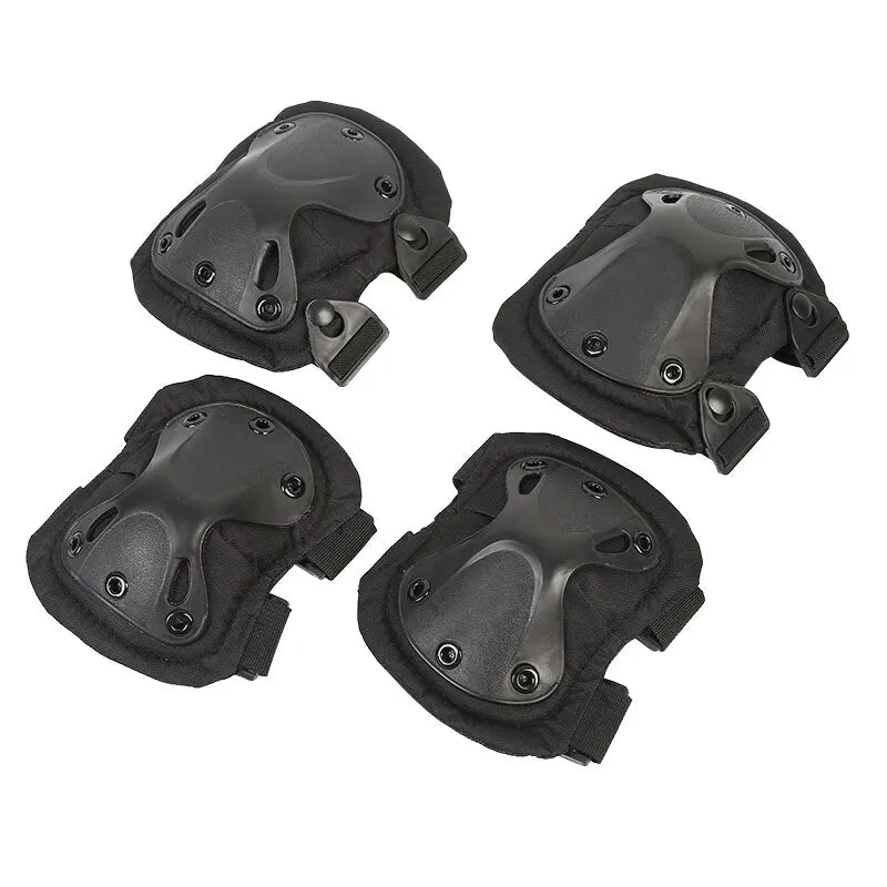2 rodilleras y 2 coderas tácticas para ciclismo y motocicleta
